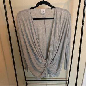 Cabi Gray Taylor Twist Tee